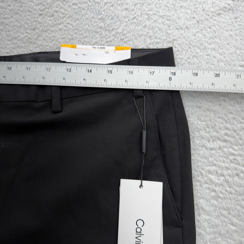 Calvin Klein Jayden Mens Skinny Fit Dress Pants Black 36W x 34L JAYDPJJY0102 NEW - Picture 5 of 9